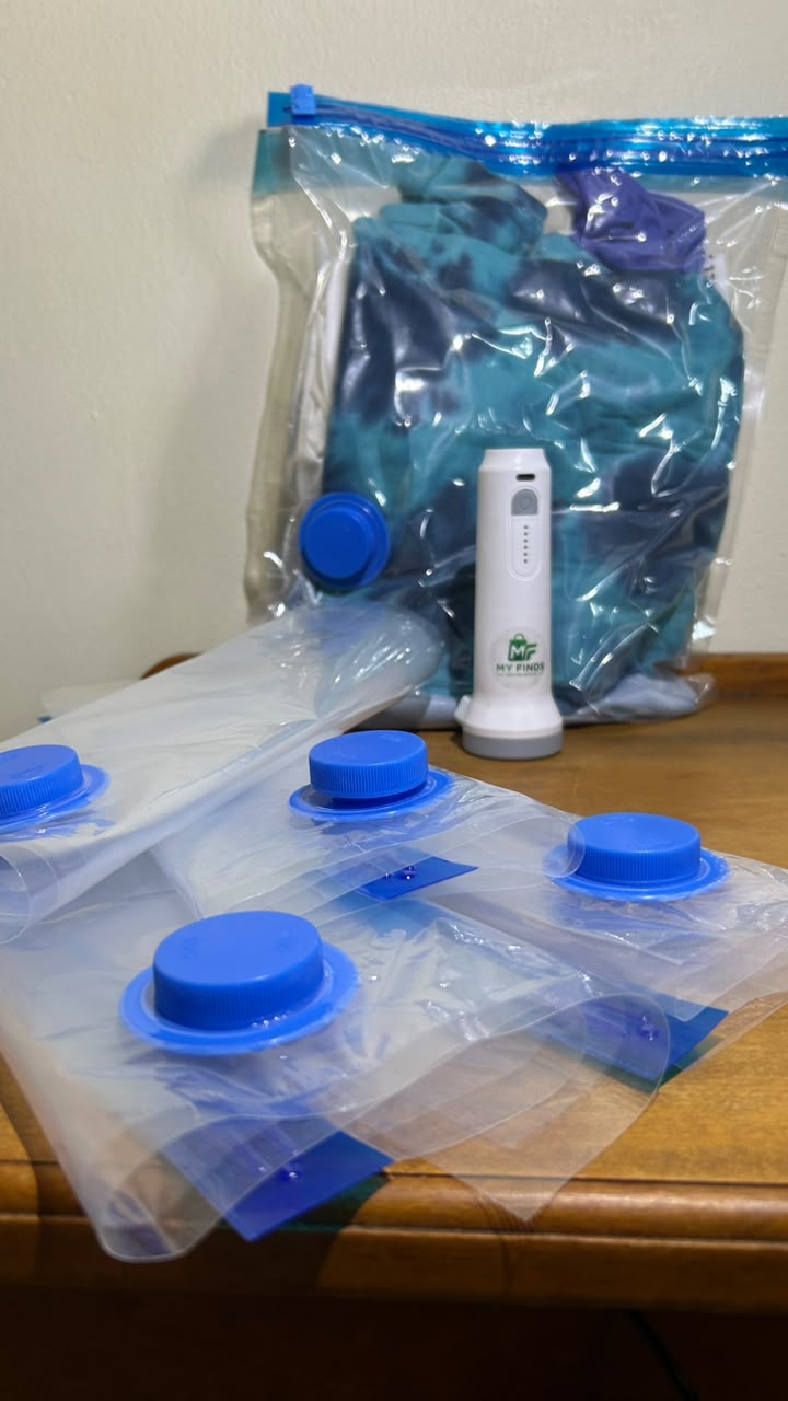 My Finds™ Compact Living Kit – Electric Vacuum Storage System (6 Piece)